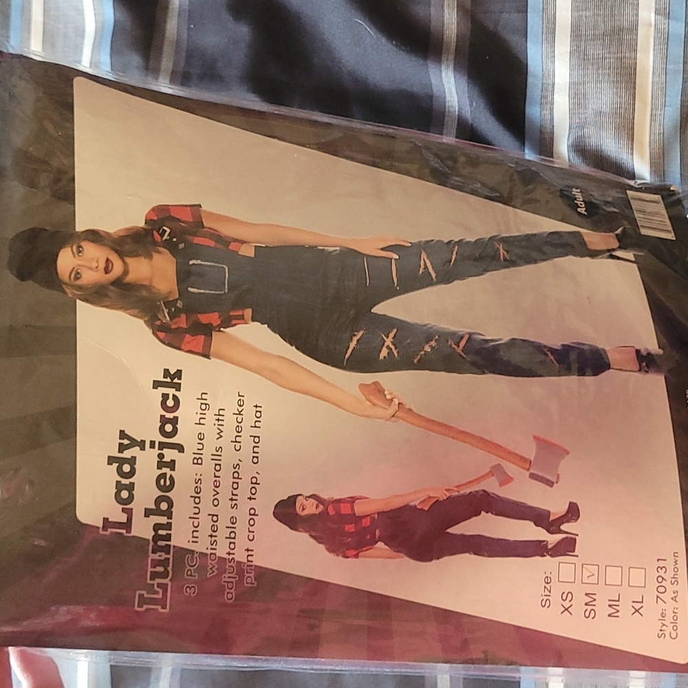 Music Legs Lady Lumberjack Costume